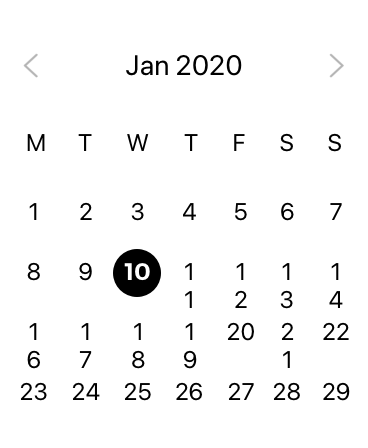 01.09 - watchos app development Calendar